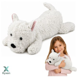 Pluszowy Pies West Highland Przytulanka Maskotka Biały 40 cm