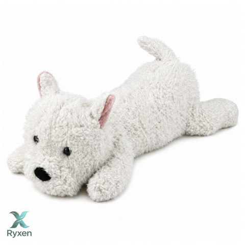 Pluszowy Pies West Highland Przytulanka Maskotka Biały 40 cm