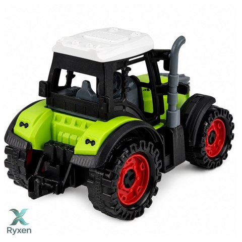 Traktor Farmerski Rolniczy Z Napędem Frykcyjnym Zielony 15 cm