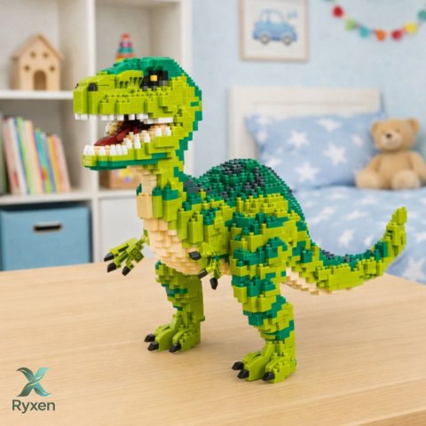 Zestaw Klocki Konstrukcyjne Dinozaur Velociraptor Figurka 3D 1457 el.