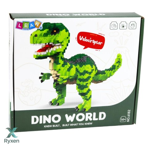 Zestaw Klocki Konstrukcyjne Dinozaur Velociraptor Figurka 3D 1457 el.