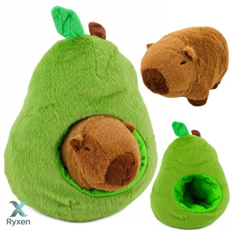 Zielone Awokado z Kapibarą 2w1 Pluszowe Maskotka Przytulanka 35 cm