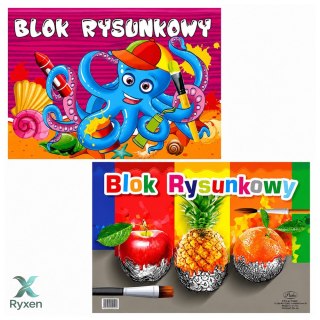 Blok rysunkowy biały A3 19 kartek 80g PROTOS