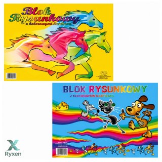 Blok rysunkowy kolorowy A3 16 kartek 80g PROTOS