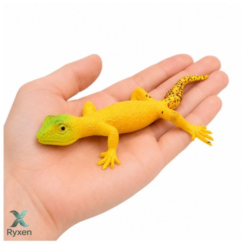 Gekon Złocisty Gumowa Figurka Rozciągliwa Realistyczna Gad 15,5 cm