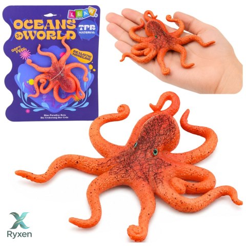 Gumowa Figurka Ośmiornica Rozciągliwa Realistyczna Zwierzę Morskie 12cm