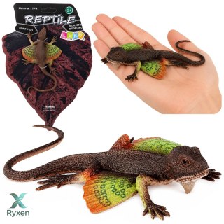 Jaszczurka Agama Błoniasta Gumowa Figurka Rozciągliwa Realistyczna 13 cm