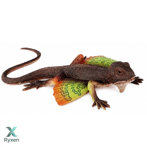 Jaszczurka Agama Błoniasta Gumowa Figurka Rozciągliwa Realistyczna 13 cm