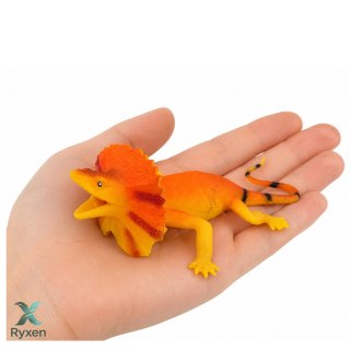 Jaszczurka Kołnierzasta Gumowa Figurka Rozciągliwa Realistyczna 19cm