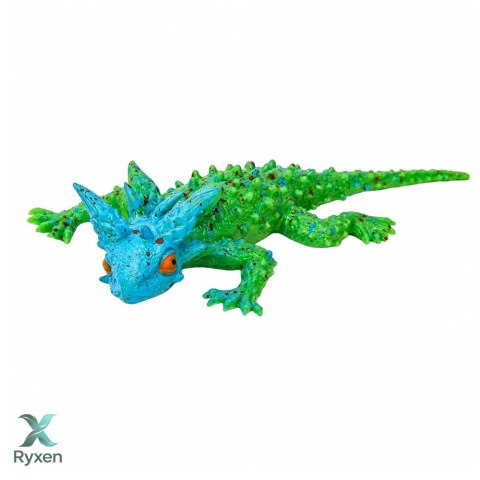 Jaszczurka Rogata Gumowa Figurka Rozciągliwa Realistyczna 20 cm
