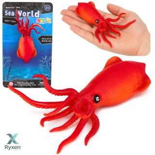 Kałamarnica Gumowa Figurka Rozciągliwa Realistyczna Zwierzę Morskie 18 cm