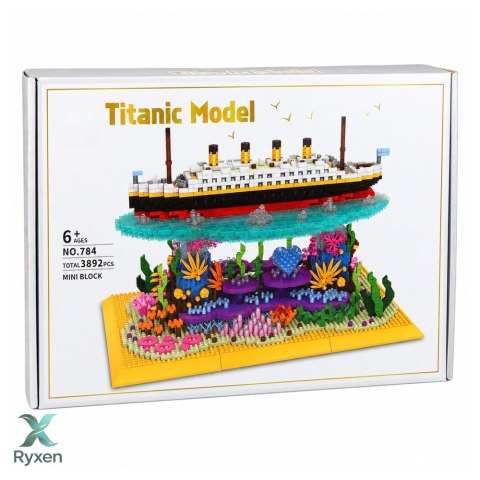 Klocki Konstrukcyjne Statek Titanic Na Rafie Koralowej 3892 el.