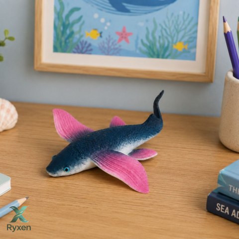 Latająca Ryba Gumowa Figurka Rozciągliwa Realistyczna Ryba Oceaniczna 12 cm