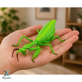 Modliszka Gumowa Figurka Rozciągliwa Realistyczna Zielona 18 cm