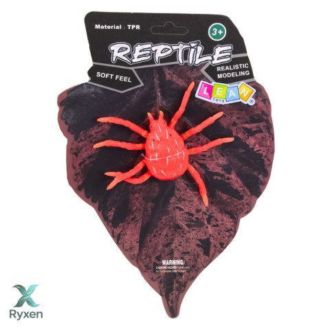 Pająk Czerwony Gumowa Figurka Rozciągliwa Realistyczna 12 cm