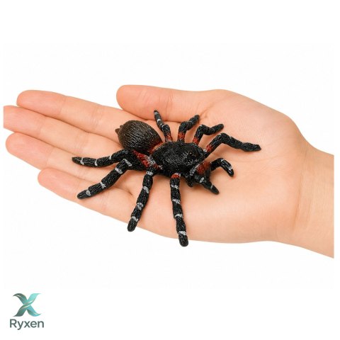 Pająk Tarantula Gumowa Figurka Rozciągliwa Realistyczna Czarny 10 cm