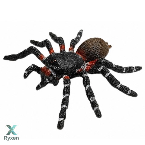 Pająk Tarantula Gumowa Figurka Rozciągliwa Realistyczna Czarny 10 cm