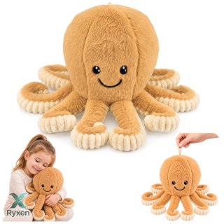 Pluszowa Ośmiornica Maskotka Przytulanka Sprężyste Macki Beżowa 50 cm