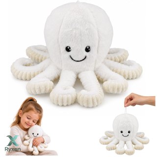 Pluszowa Ośmiornica Maskotka Przytulanka Sprężyste Macki Biała 30 cm
