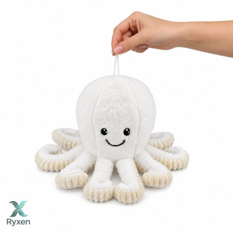 Pluszowa Ośmiornica Maskotka Przytulanka Sprężyste Macki Biała 30 cm