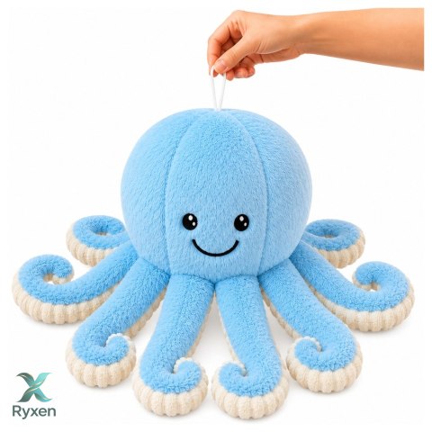 Pluszowa Ośmiornica Maskotka Przytulanka Sprężyste Macki Niebieska 50 cm