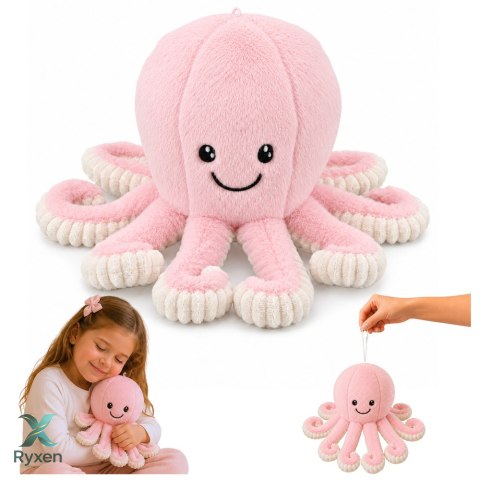 Pluszowa Ośmiornica Maskotka Przytulanka Sprężyste Macki Różowa 30 cm