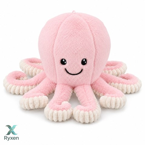 Pluszowa Ośmiornica Maskotka Przytulanka Sprężyste Macki Różowa 30 cm
