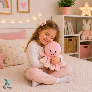 Pluszowa Ośmiornica Maskotka Przytulanka Sprężyste Macki Różowa 50 cm