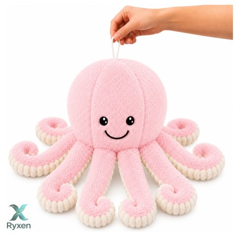 Pluszowa Ośmiornica Maskotka Przytulanka Sprężyste Macki Różowa 50 cm