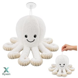 Pluszowa Ośmiornica Maskotka Przytulanka Z Przyssawką Biała 16 cm