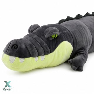 Pluszowy Krokodyl Maskotka Przytulanka Realistyczny Szary 90 cm