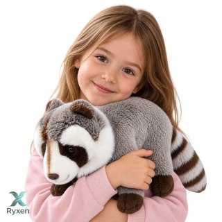 Pluszowy Szop Maskotka Przytulanka Realistyczny Szary 45 cm