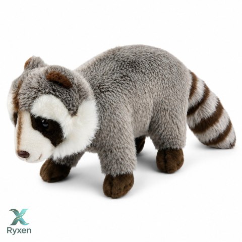 Pluszowy Szop Maskotka Przytulanka Realistyczny Szary 45 cm