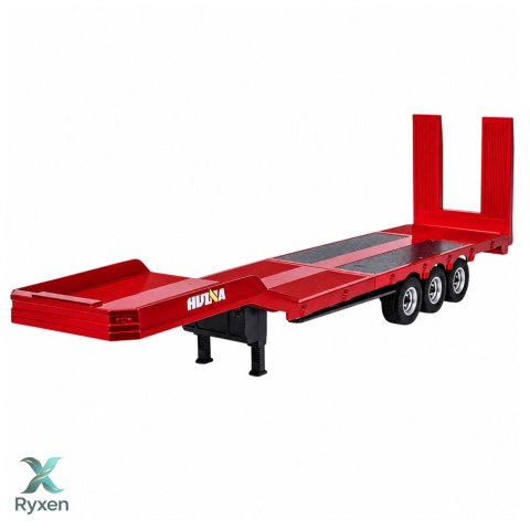 Przyczepa Niskopodwoziowa Naczepa Do Scania 770S Huina Czerwona 1:18
