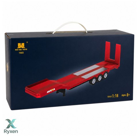 Przyczepa Niskopodwoziowa Naczepa Do Scania 770S Huina Czerwona 1:18