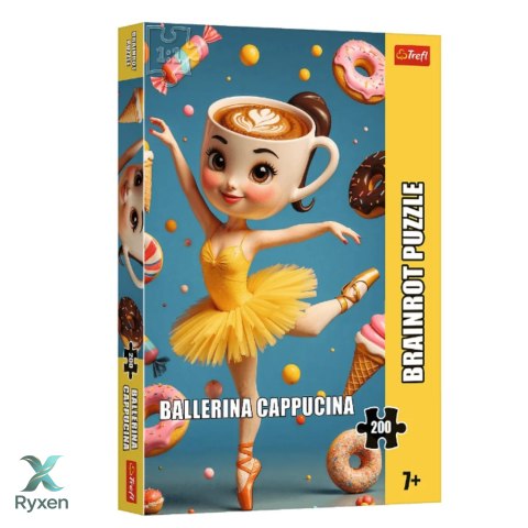 Puzzle - 200 - Brainrot - Ballerina Cappuccina - Trefl 13362