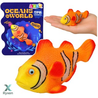 Ryba Gumowa Błazenek Figurka Rozciągliwa Realistyczna Ryba Oceaniczna 10cm