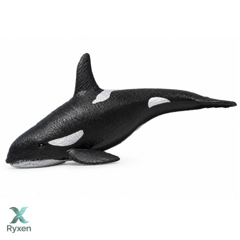 Ryba Gumowa Orka Figurka Rozciągliwa Realistyczna Ssak Morski 17,5 cm