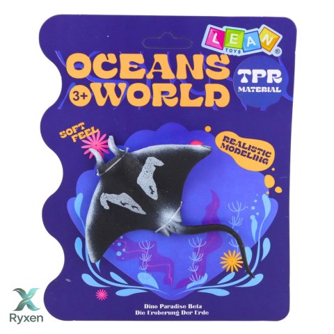 Ryba Gumowa Płaszczka Figurka Rozciągliwa Realistyczna Ryba Oceaniczna 13cm