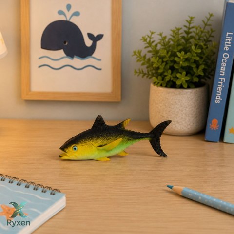 Ryba Gumowa Tuńczyk Figurka Rozciągliwa Realistyczna Ryba Oceaniczna 14 cm