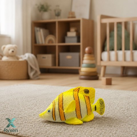 Ryba Miedziana Gumowa Motylkowa Figurka Rozciągliwa Realistyczna 10cm