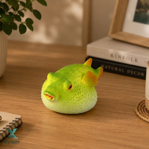 Ryba Rozdymka Gumowa Figurka Rozciągliwa Realistyczna Ryba Oceaniczna 12cm
