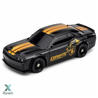 Samochód Sportowy Do Driftu RC Wymienna Karoseria Koła 4WD Czarny 1:43