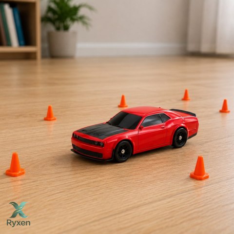 Samochód Sportowy Do Driftu RC Wymienna Karoseria Koła 4WD Czerwony 1:43