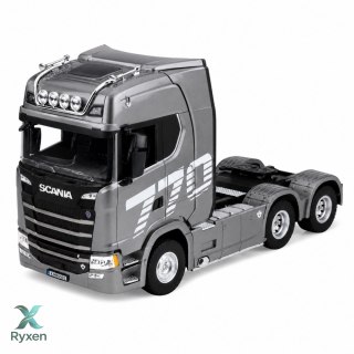 Ciągnik Siodłowy Scania Zdalnie Sterowany RC Huina 1501 Szary Srebrny 1:18