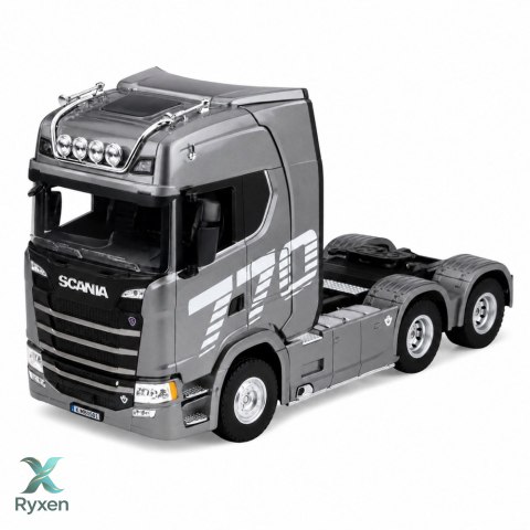 Ciągnik Siodłowy Scania Zdalnie Sterowany RC Huina 1501 Szary Srebrny 1:18