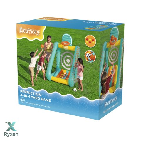Dmuchana Gra Ogrodowa 3w1 Koszykówka Rzut do Celu Bestway 52813