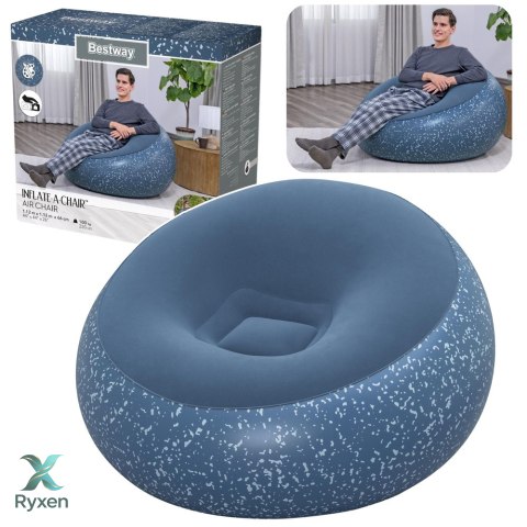 Fotel Dmuchany Siedzisko Niebieski Inflate A Chair Bestway 75154