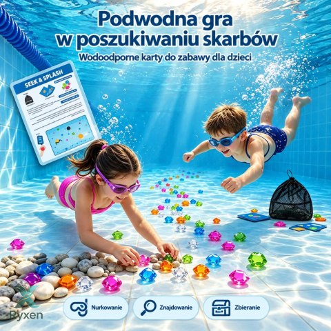 Gra Do Nurkowania Poszukiwanie Klejnotów Karty Z Zadaniami Wodoodporne