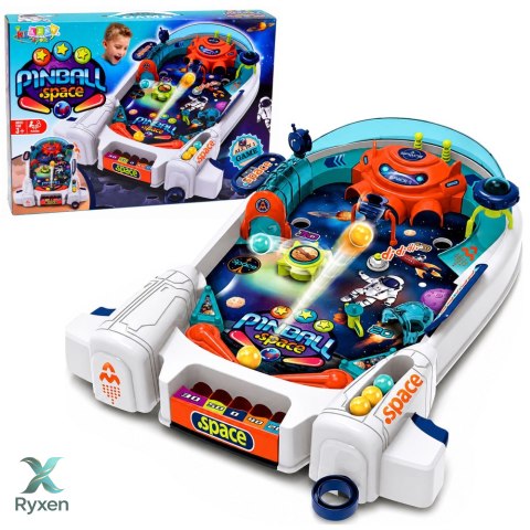 Gra Zręcznościowa Pinball Kosmiczny Space Fliper Rakieta Przeszkody 8 Kulek